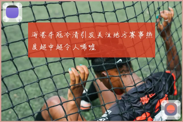 海港夺冠冷清引发关注地方赛事热度超中超令人唏嘘